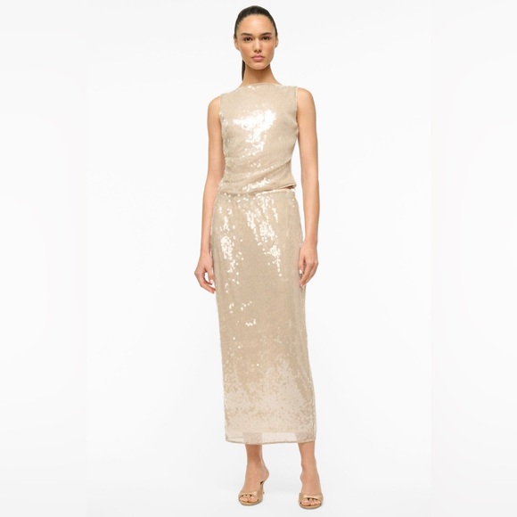 STAUD Casey Skirt in Moon - Picture 1 of 11